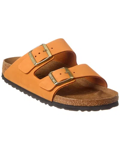 Birkenstock Arizona Eva Pantoletten In Orange Suede