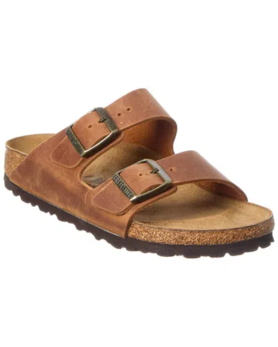 Birkenstock Arizona Bs Narrow Leather Sandal In Brown