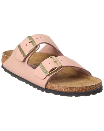Birkenstock Arizona Bs Narrow Nubuck Sandal In Pink