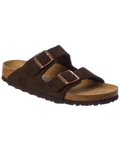 Birkenstock Arizona Bs Narrow Suede Sandal In Brown