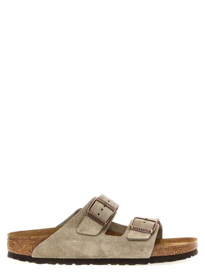 Birkenstock Arizona Bf In Nubuck Color Taupe In Brown