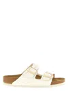 Birkenstock Women's Vegan Arizona Sandal In White In Nude