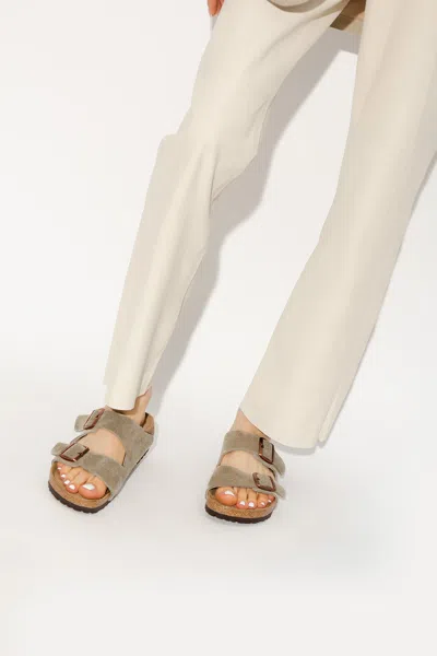Birkenstock ‘arizona Bs' Slides In Beige