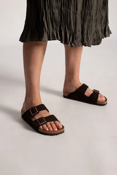 Birkenstock ‘arizona Bs' Slides In Brown