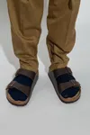 Birkenstock Birko Flor Mocca Sandals With Cork Sole And Adjustable Straps Milano In Brown