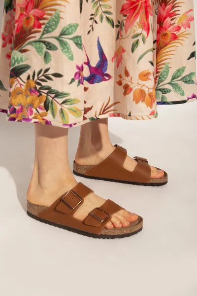 Birkenstock ‘arizona Bs' Slides In Brown