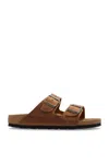 Birkenstock Arizona Slides Narrow Fit In Cognac