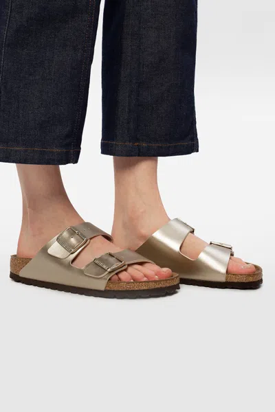 Birkenstock ‘arizona Bs' Slides In Gold