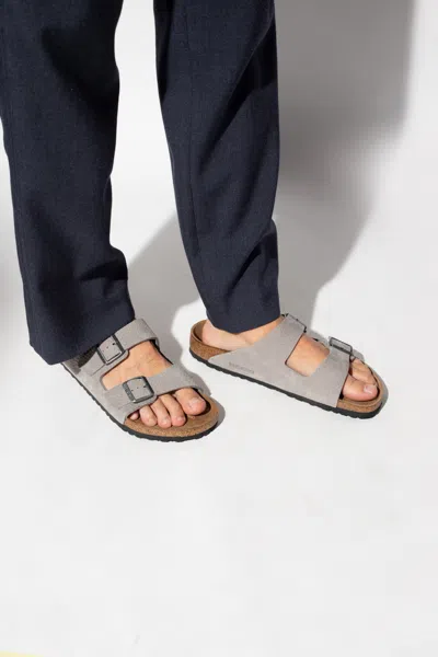 Birkenstock ‘arizona Bs' Slides In Grey