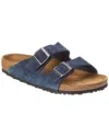 Birkenstock Arizona Soft Slide Sandal In Blue