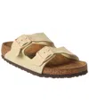 Birkenstock Arizona Big Buckle Leather Slides With Buckle In Brown