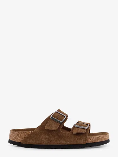Birkenstock Arizona Bs Suede Sandals In Brown