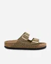 Birkenstock Arizona Leo - Sandal With Buckles And Animal Print In Brown
