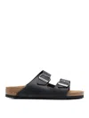 Birkenstock Arizona Oiled Leather Sandals In Blue
