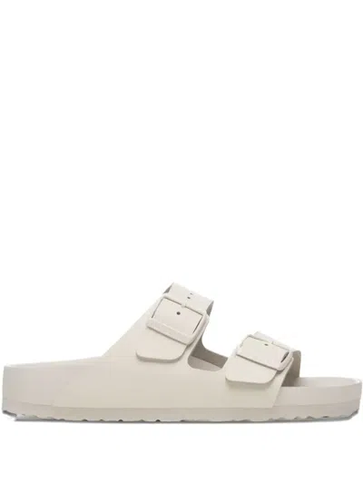 Birkenstock Arizona Buckle-fastening Flat Sandals In White