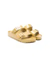 Birkenstock Arizona Buckle-fastening Sandals In Gold