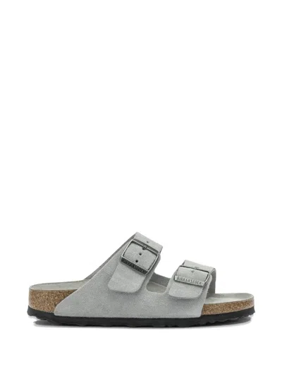 Birkenstock Arizona Soft Footbed Suede Sandal In Gray