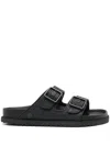 Birkenstock Arizona Buckle Sandals In Black