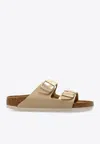 Birkenstock Arizona Buckle Slides In Beige