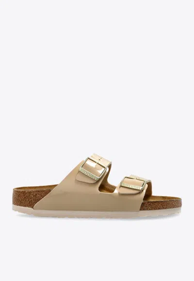 BIRKENSTOCK ARIZONA BUCKLE SLIDES