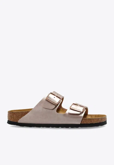 BIRKENSTOCK ARIZONA BUCKLE SLIDES