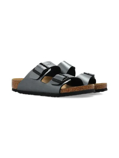 Birkenstock Kids' Arizona Buckle-strap Sandals In Gray