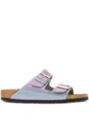 Birkenstock Multicolor Leather Arizona Sandals In Purple