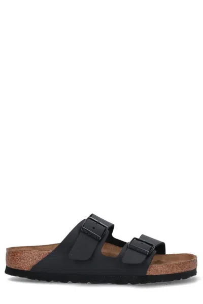 Birkenstock Leather Arizona Sandals In Black