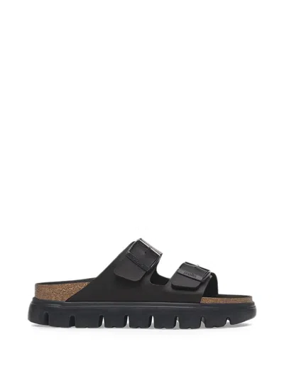 Birkenstock Black Narrow Papillio Arizona Platform Sandals
