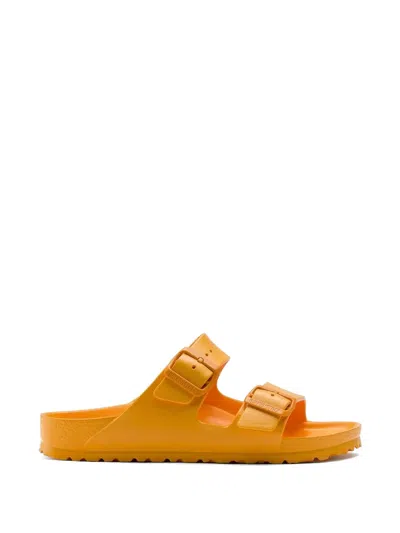 Birkenstock Arizona Buckle-fastening Slides In Orange