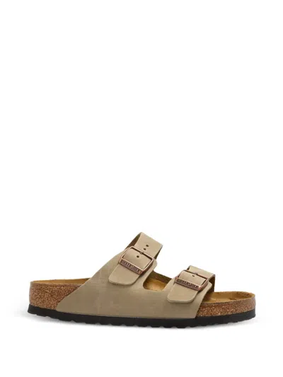 Birkenstock Arizona Suede Slip-on Sandals In Brown