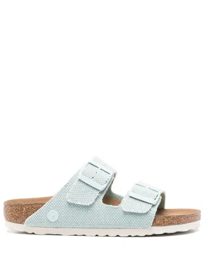 Birkenstock Arizona Canvas Slides In Blue