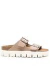 Birkenstock Arizona Chunky Platform Sandals In Light Rose In Nude
