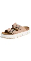 BIRKENSTOCK ARIZONA CHUNKY SANDALS WARM SAND