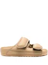 Birkenstock Beige Fabric Cosny Slippers In Neutrals