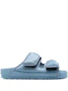 Birkenstock Arizona Cosny Nylon Double-strap Sandals Shoes In Blue