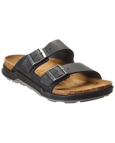 Birkenstock Arizona Ct Leather Sandal In Black