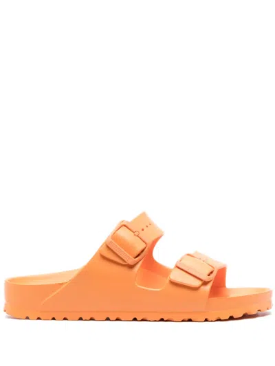 Birkenstock Arizona Decorative-buckle Slides In Orange