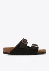 Birkenstock Soft Footbed Arizona Slides In Brown