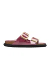 Birkenstock Arizona Double-buckle Flat Sandals In Pink