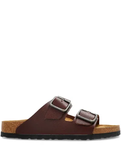 Birkenstock Arizona Double-buckle Leather Sandals In Brown