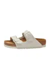 Birkenstock Arizona 1024554 Sandal Mens 13-13.5 White Soft Footbed Slide Zpo1366 In Nude