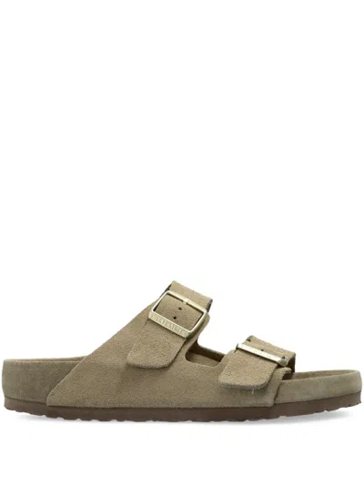 Birkenstock Arizona Double-buckle Slide Sandals In 中性色