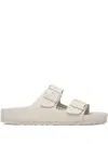 Birkenstock Womens Slip On Adjustable Slide Sandals In Nude