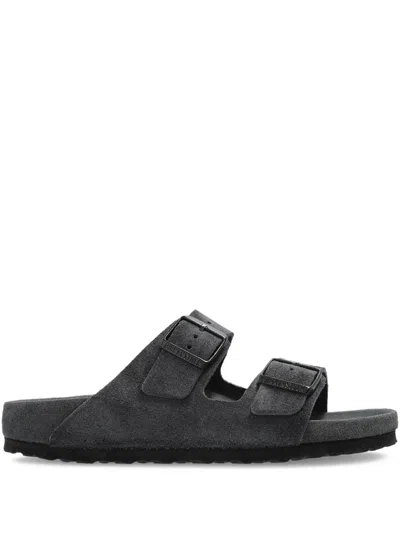 Birkenstock Arizona Double-buckle Slide Sandals In Gray