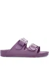 Birkenstock Arizona Double-buckle Slides In Purple