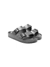 Birkenstock Arizona Double-buckle Slides In Grey