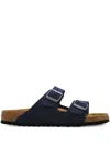 Birkenstock Arizona Soft Slide Sandal In Blue