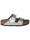 Birkenstock Arizona Double-buckle Metallic Slides