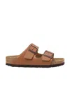 Birkenstock Arizona Double-strap Leather Sandals In Brown